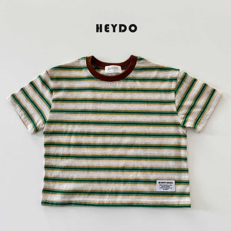 Heydo - Korean Children Fashion - #fashionkids - Label Stripe Tee - 4
