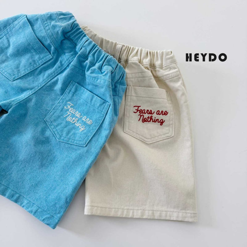 Heydo - Korean Children Fashion - #kidsstore - Mine P Embroidered Shorts - 11