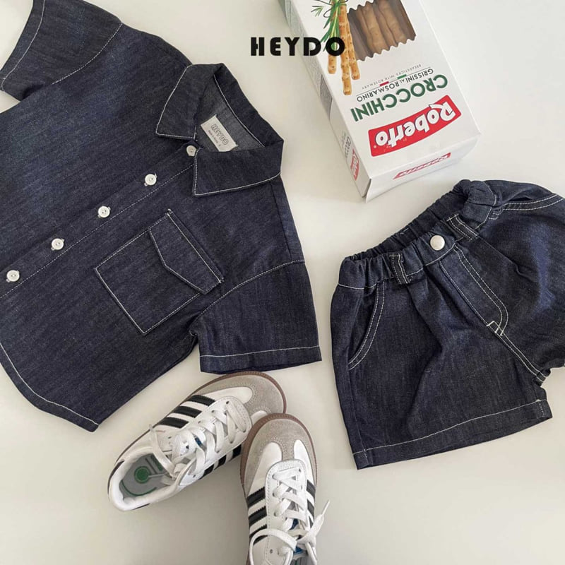 Heydo - Korean Children Fashion - #kidsstore - One Pocket Short Sleeve Shirt - 6