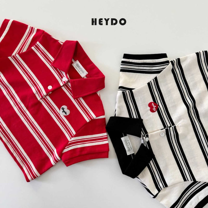 Heydo - Korean Children Fashion - #kidsstore - Wappen Bintz Collar Tee