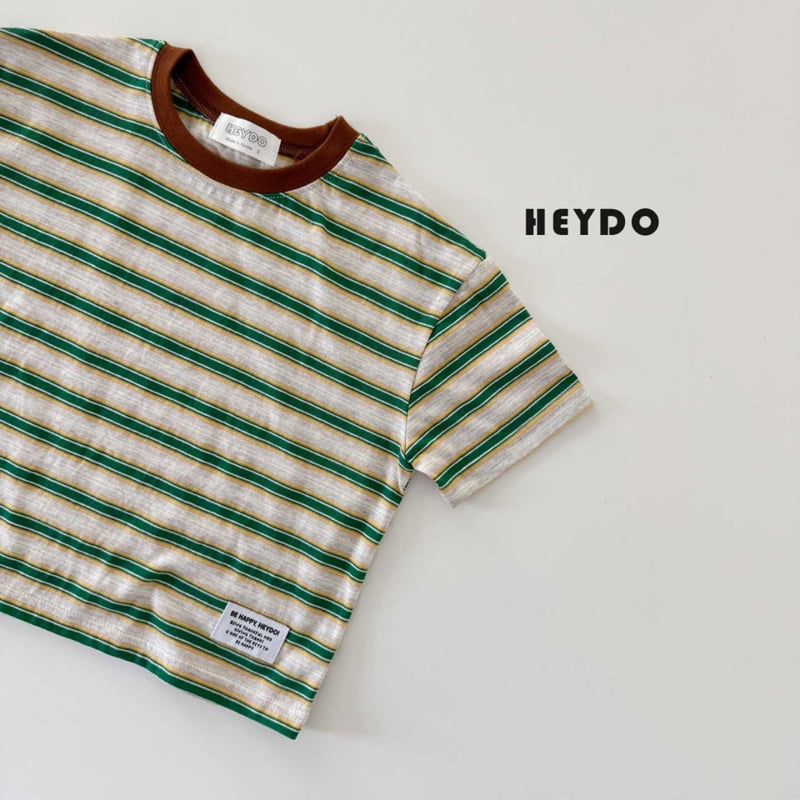 Heydo - Korean Children Fashion - #kidsstore - Label Stripe Tee - 5