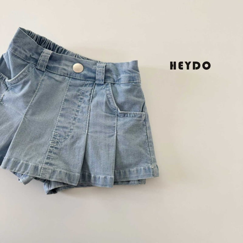 Heydo - Korean Children Fashion - #kidsstore - Mimi Pleated Denim Skirt - 4