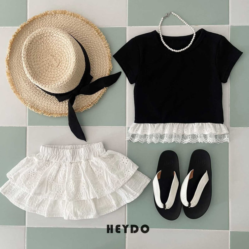 Heydo - Korean Children Fashion - #kidzfashiontrend - Lace Cancan Skirt - 5