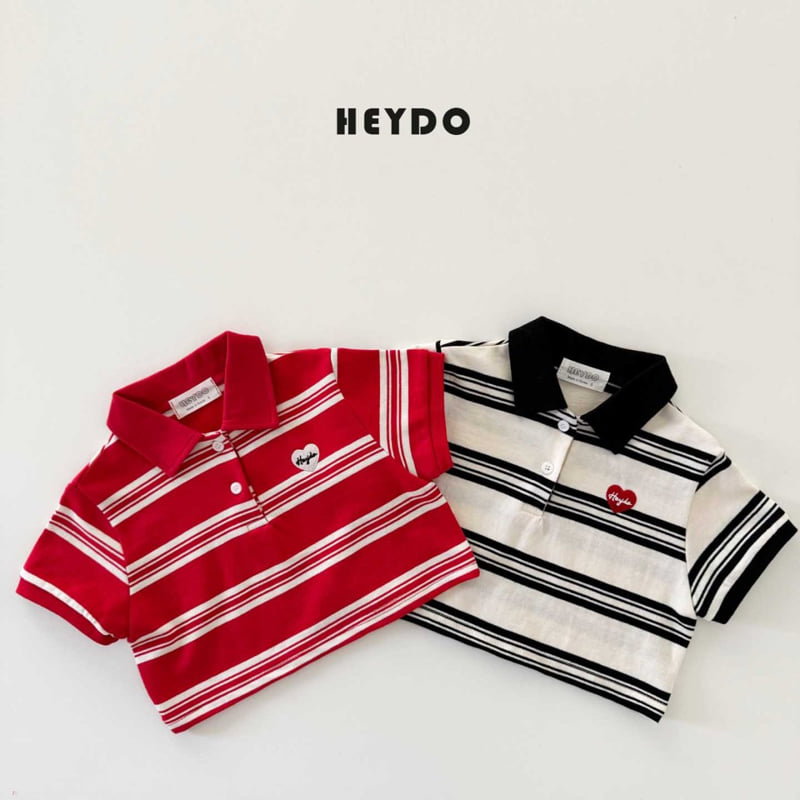 Heydo - Korean Children Fashion - #Kfashion4kids - Wappen Bintz Collar Tee - 4