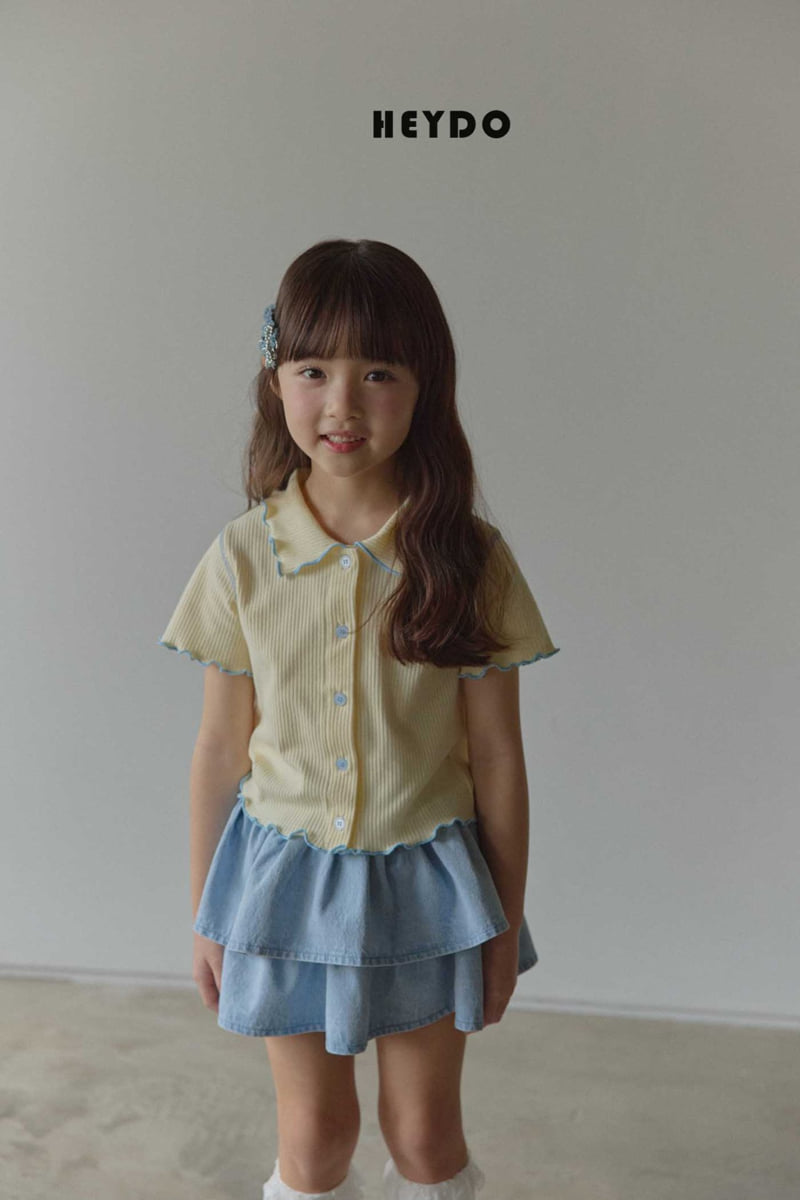 Heydo - Korean Children Fashion - #magicofchildhood - Sweet Rib Collar Tee - 10