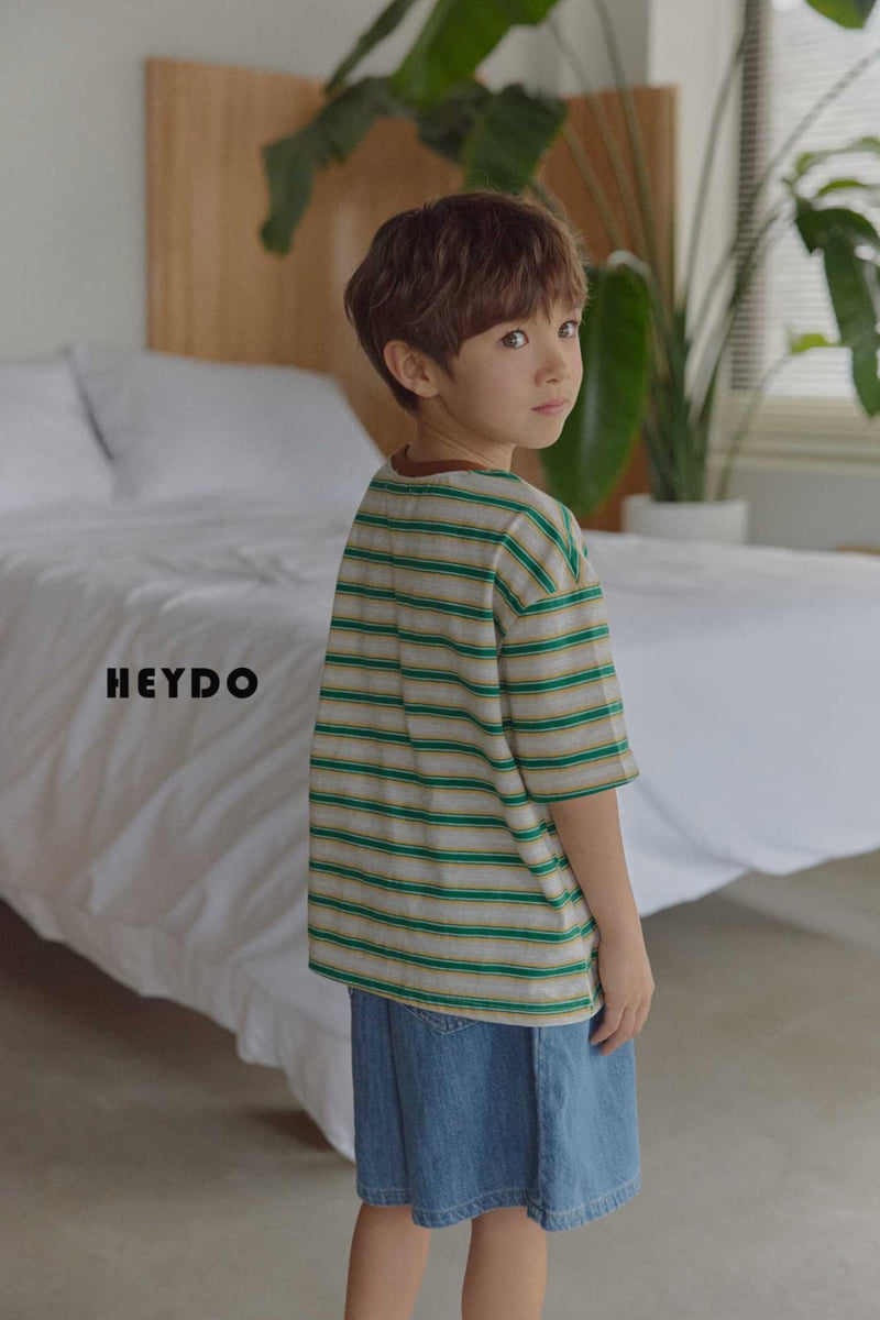 Heydo - Korean Children Fashion - #minifashionista - Label Stripe Tee - 10