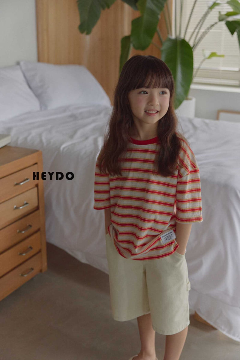 Heydo - Korean Children Fashion - #prettylittlegirls - Label Stripe Tee - 11