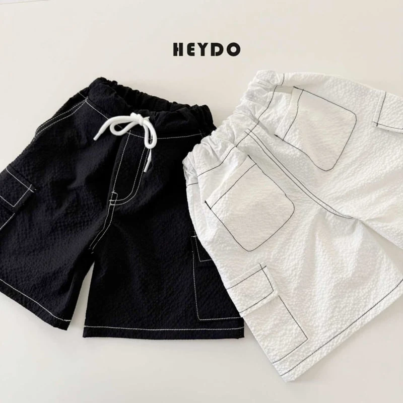 Heydo - Korean Children Fashion - #todddlerfashion - Stitch Cargo Pants