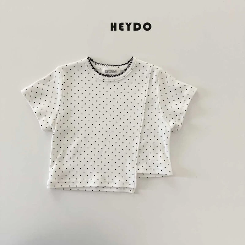 Heydo - Korean Children Fashion - #toddlerclothing - Dot Tee - 7