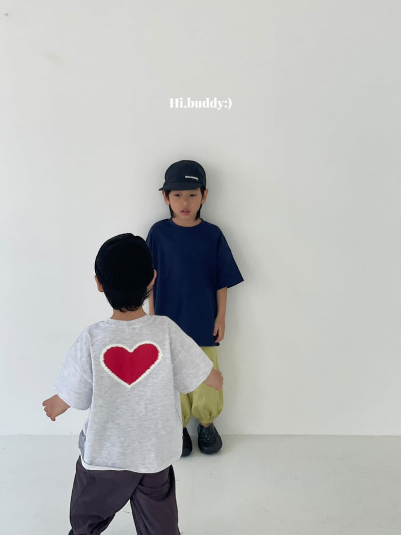 Hi buddy - Korean Children Fashion - #Kfashion4kids - Heart Tee - 8