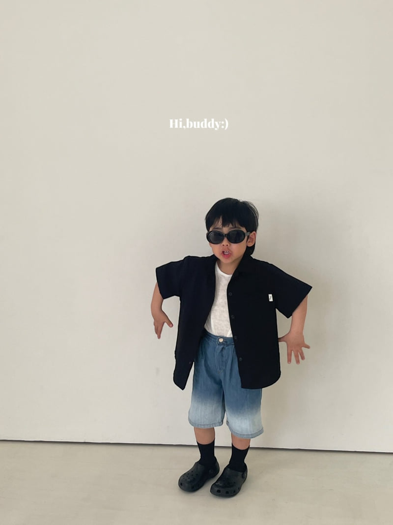 Hi buddy - Korean Children Fashion - #childofig - Black Shirt - 7