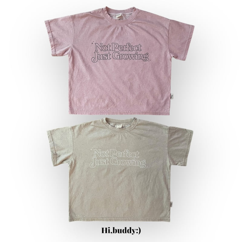 Hi buddy - Korean Children Fashion - #childofig - Growing Pigment Tee