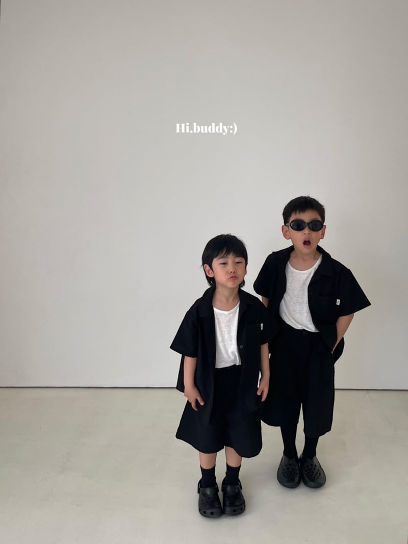 Hi buddy - Korean Children Fashion - #childofig - Bermuda Black Pants - 4