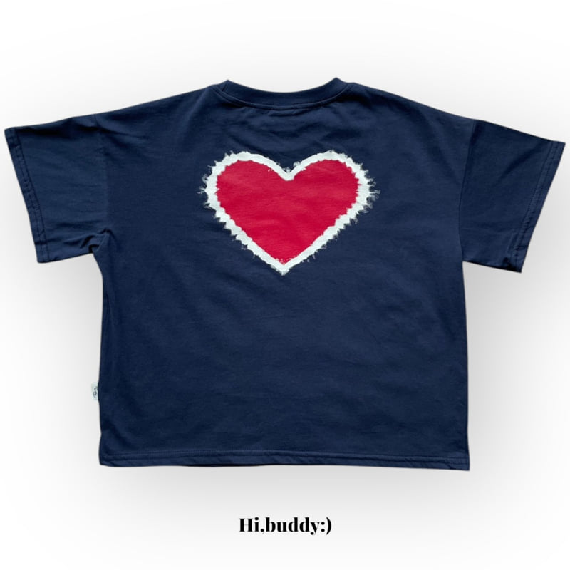 Hi buddy - Korean Children Fashion - #designkidswear - Heart Tee - 2