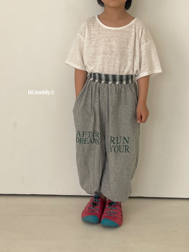 Hi buddy - Korean Children Fashion - #fashionkids - Check Run Jogger Pants - 12