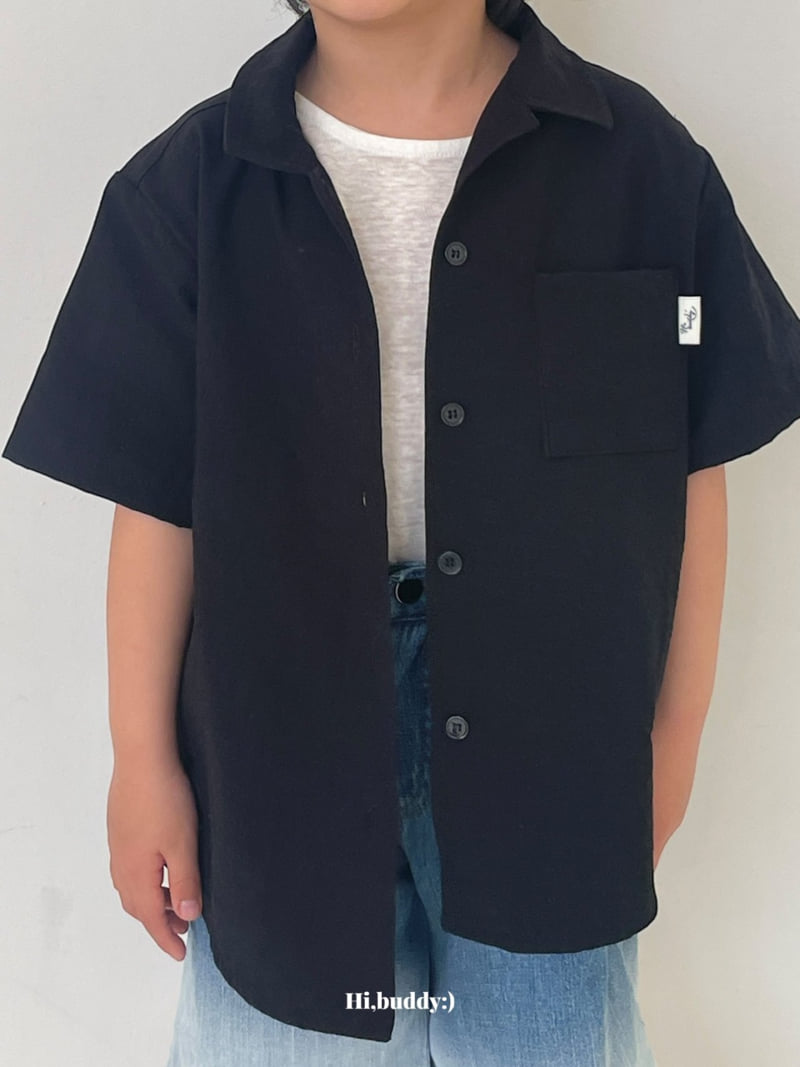 Hi buddy - Korean Children Fashion - #fashionkids - Black Shirt - 11