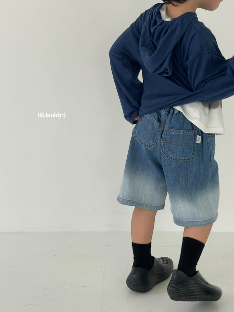 Hi buddy - Korean Children Fashion - #kidsshorts - Summer Gradient Denim Pants - 3