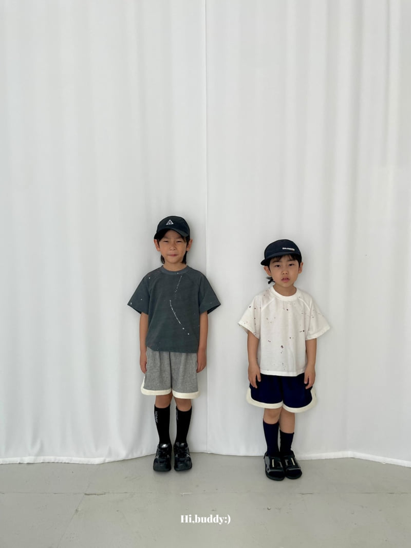Hi buddy - Korean Children Fashion - #kidsshorts - Painting Raglan Tee - 12
