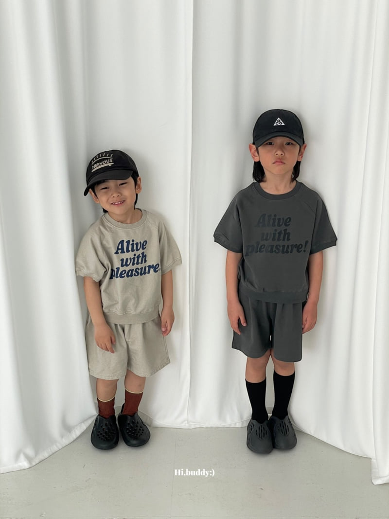 Hi buddy - Korean Children Fashion - #kidsshorts - Live Sweatshirts - 9