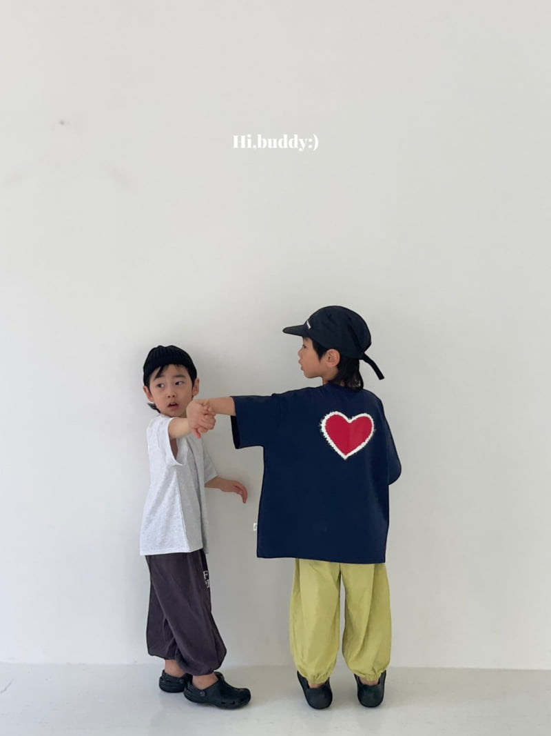 Hi buddy - Korean Children Fashion - #kidzfashiontrend - Heart Tee - 7