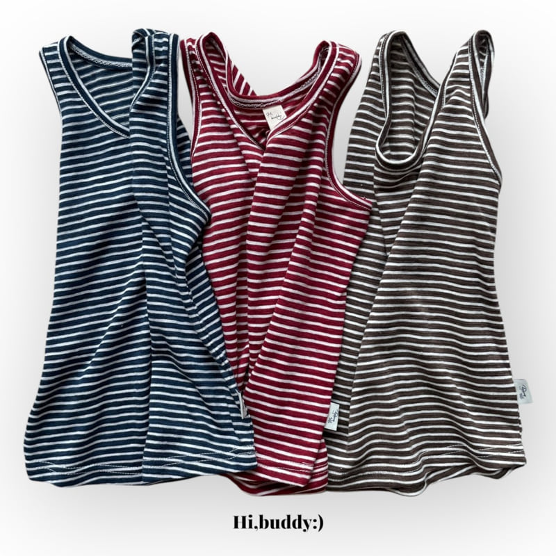 Hi buddy - Korean Children Fashion - #kidzfashiontrend - Summer Stripe Sleeveless