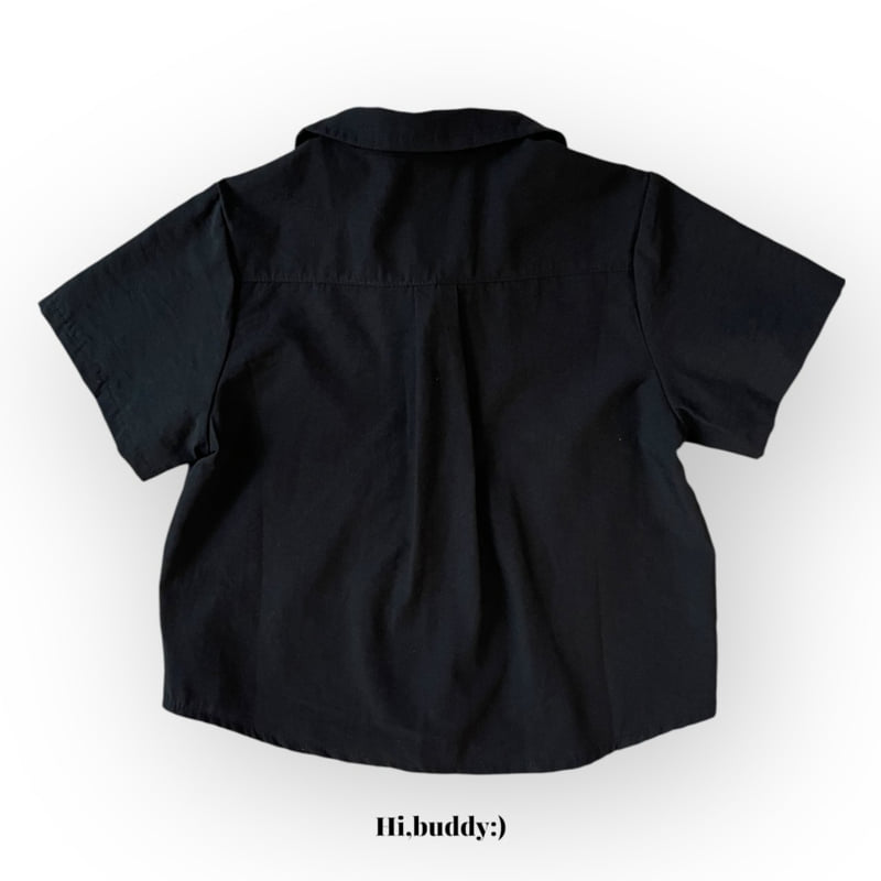 Hi buddy - Korean Children Fashion - #littlefashionista - Black Shirt - 2