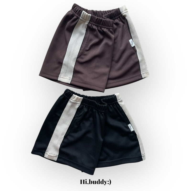 Hi buddy - Korean Children Fashion - #littlefashionista - Net Short Pants