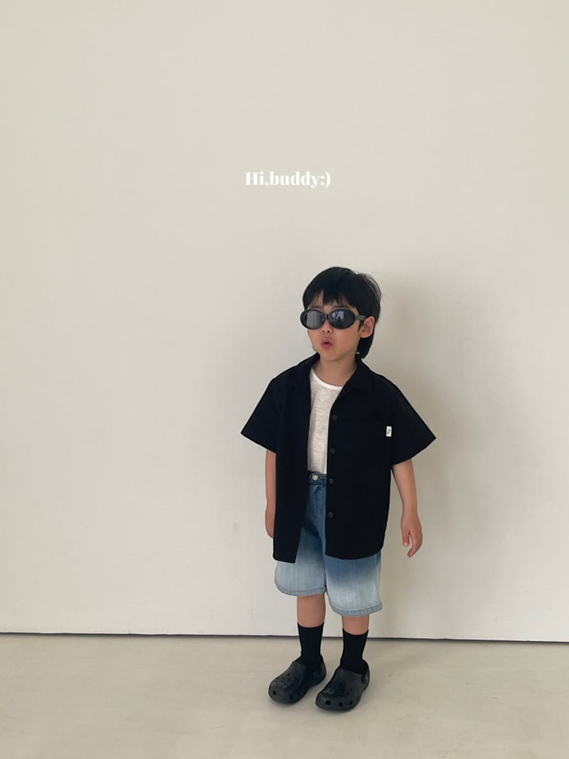 Hi buddy - Korean Children Fashion - #magicofchildhood - Black Shirt - 4
