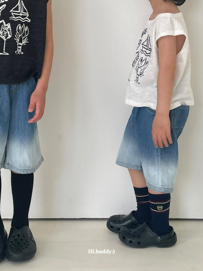 Hi buddy - Korean Children Fashion - #minifashionista - Summer Gradient Denim Pants - 9