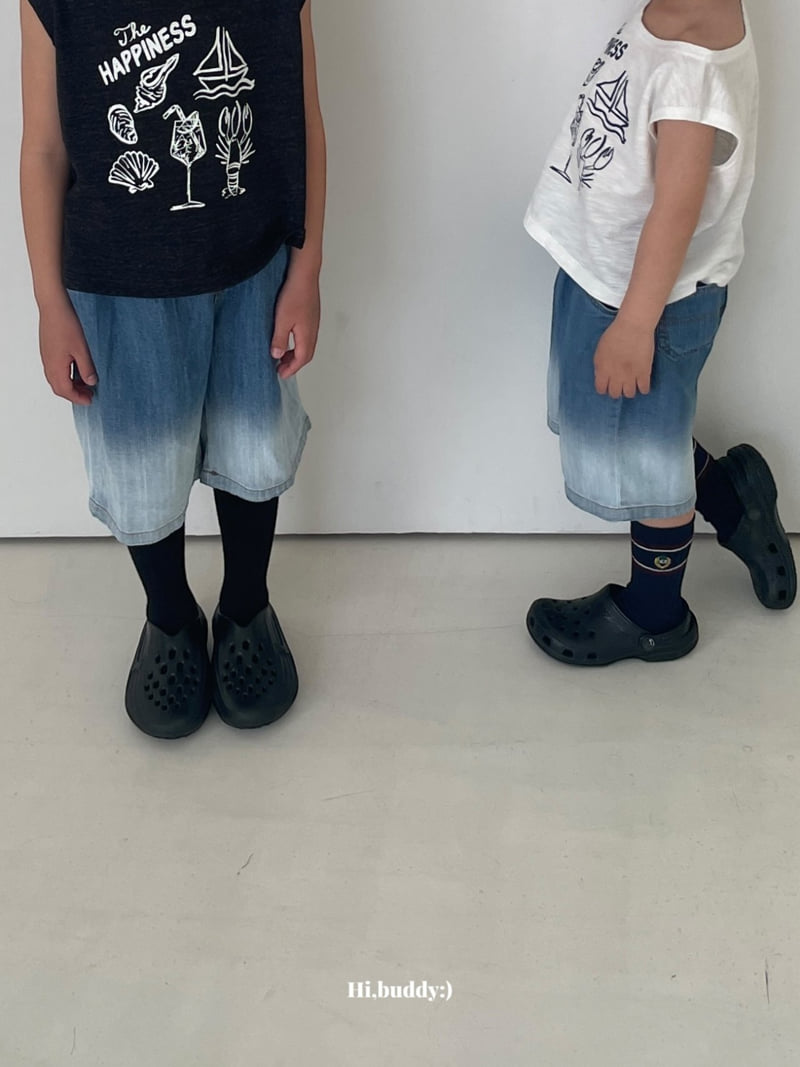 Hi buddy - Korean Children Fashion - #prettylittlegirls - Summer Gradient Denim Pants - 10