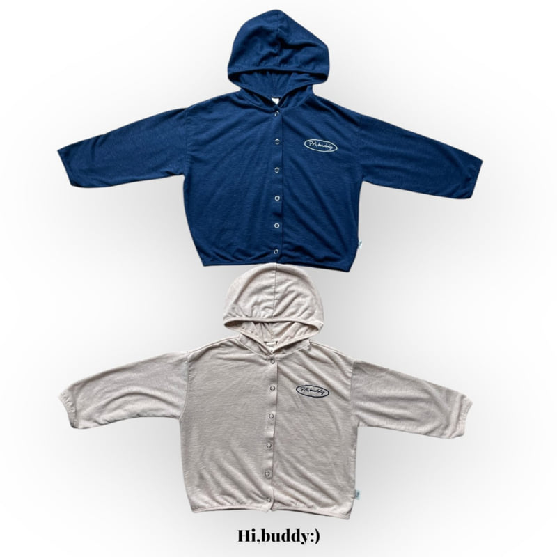 Hi buddy - Korean Children Fashion - #todddlerfashion - Linen Hooded Cardigan - 2
