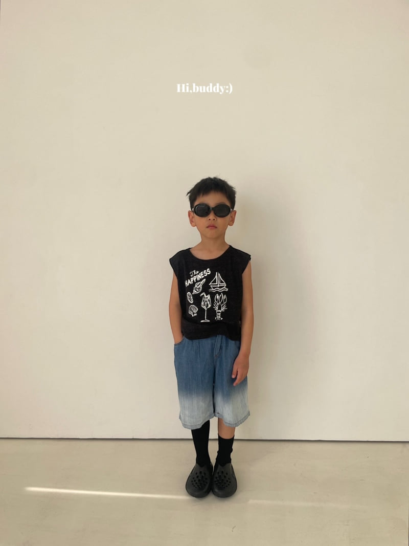 Hi buddy - Korean Children Fashion - #toddlerclothing - Summer Gradient Denim Pants - 12
