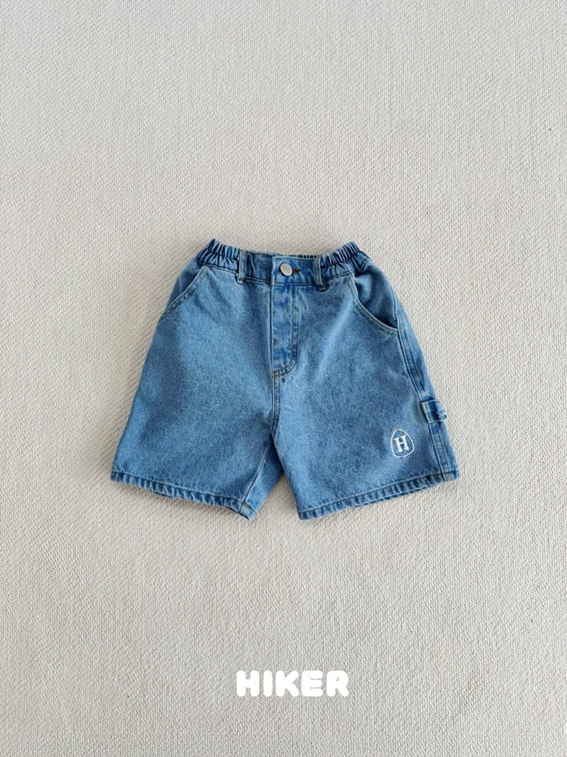 Hiker - Korean Children Fashion - #kidzfashiontrend - H Drop Denim Shorts - 4