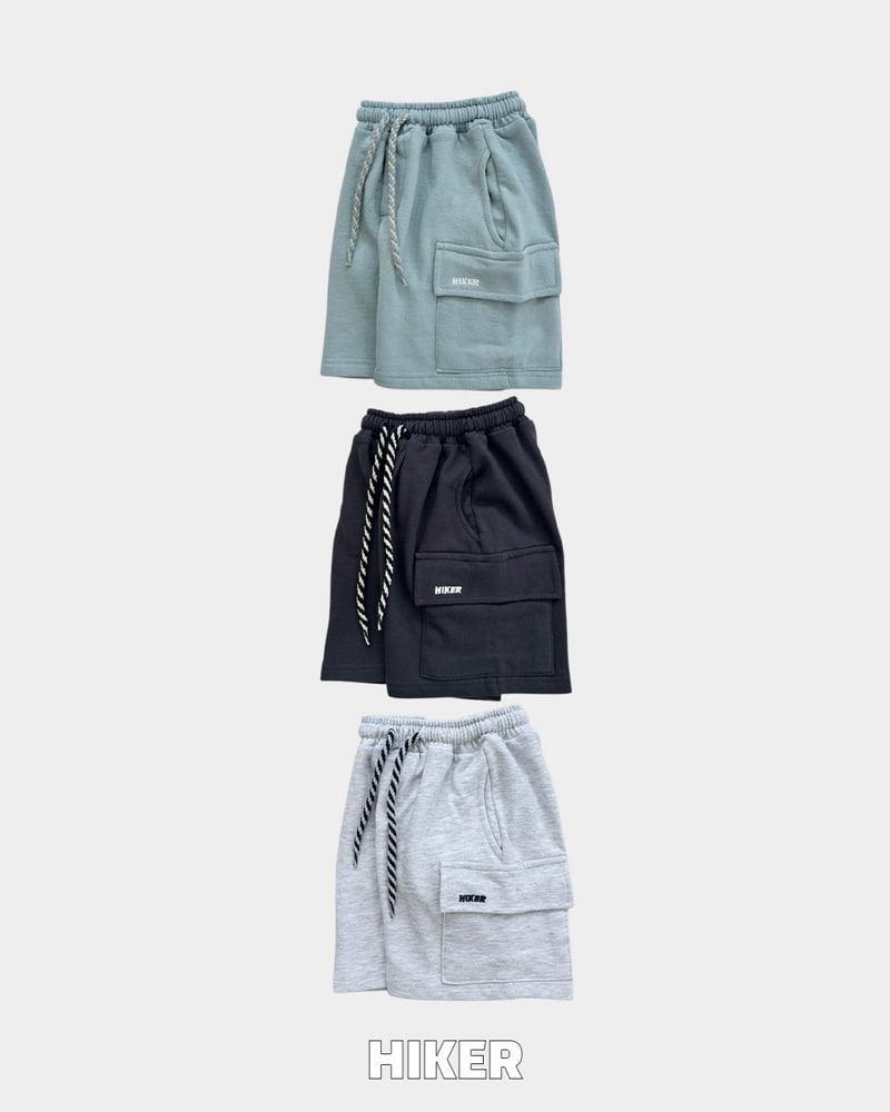 Hiker - Korean Children Fashion - #Kfashion4kids - Embroidered Cargo Shorts