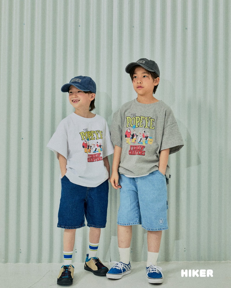 Hiker - Korean Children Fashion - #childrensboutique - Popeye Short Sleeve Tee - 10