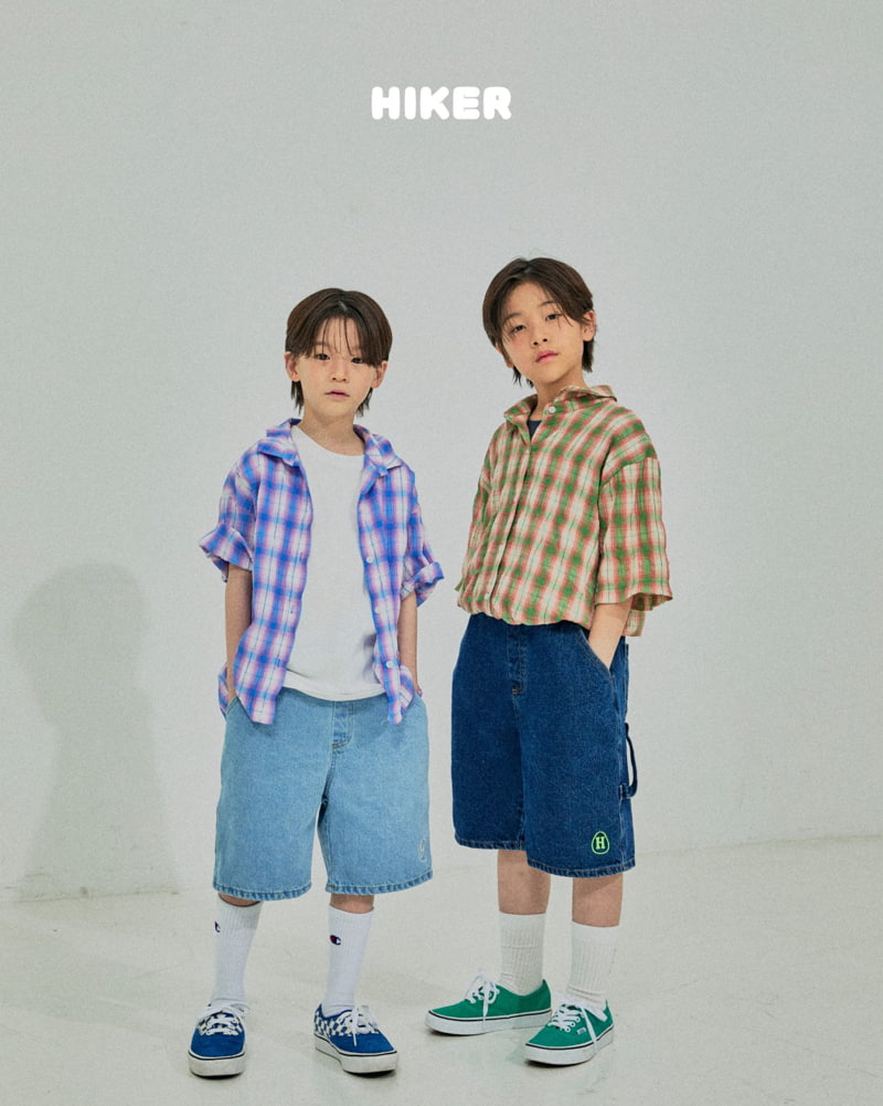 Hiker - Korean Children Fashion - #discoveringself - Achacha Check Shirt - 8