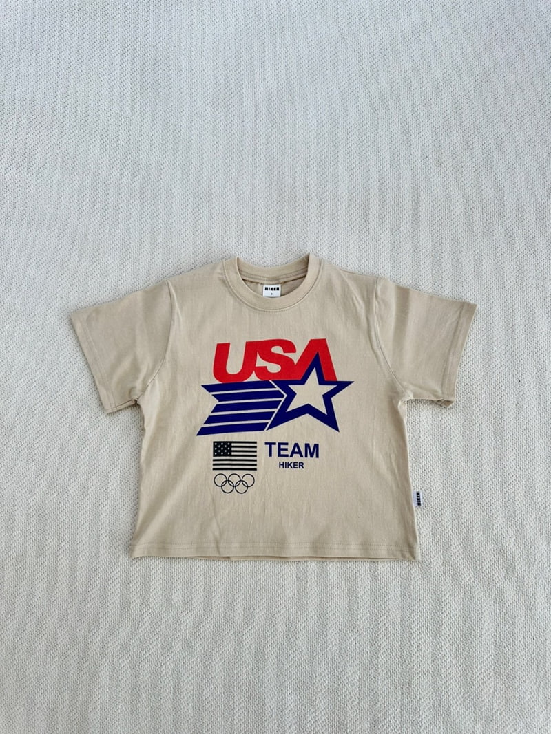 Hiker - Korean Children Fashion - #designkidswear - USA Top Bottom Set - 4
