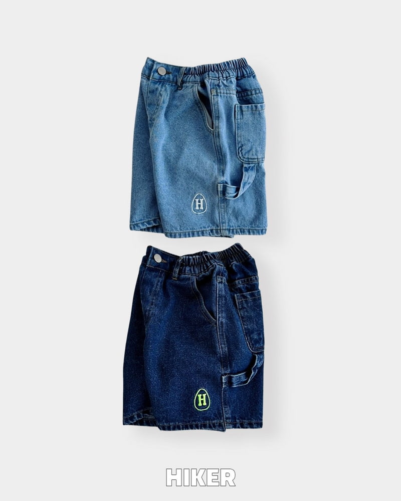 Hiker - Korean Children Fashion - #kidsshorts - H Drop Denim Shorts