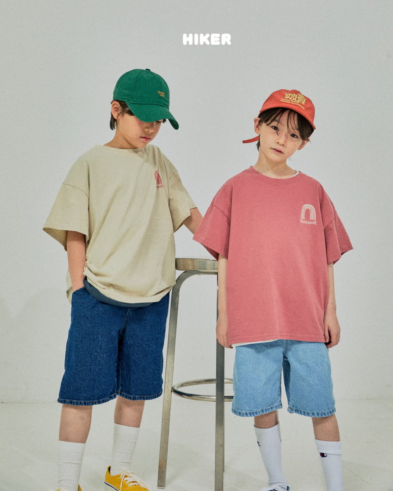 Hiker - Korean Children Fashion - #kidsshorts - Rainbow Short Sleeve Tee - 8