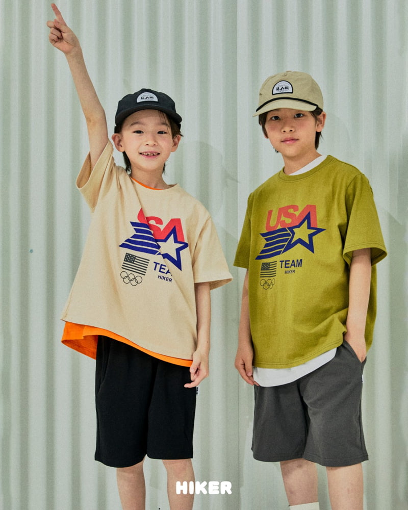 Hiker - Korean Children Fashion - #kidsshorts - USA Top Bottom Set - 6