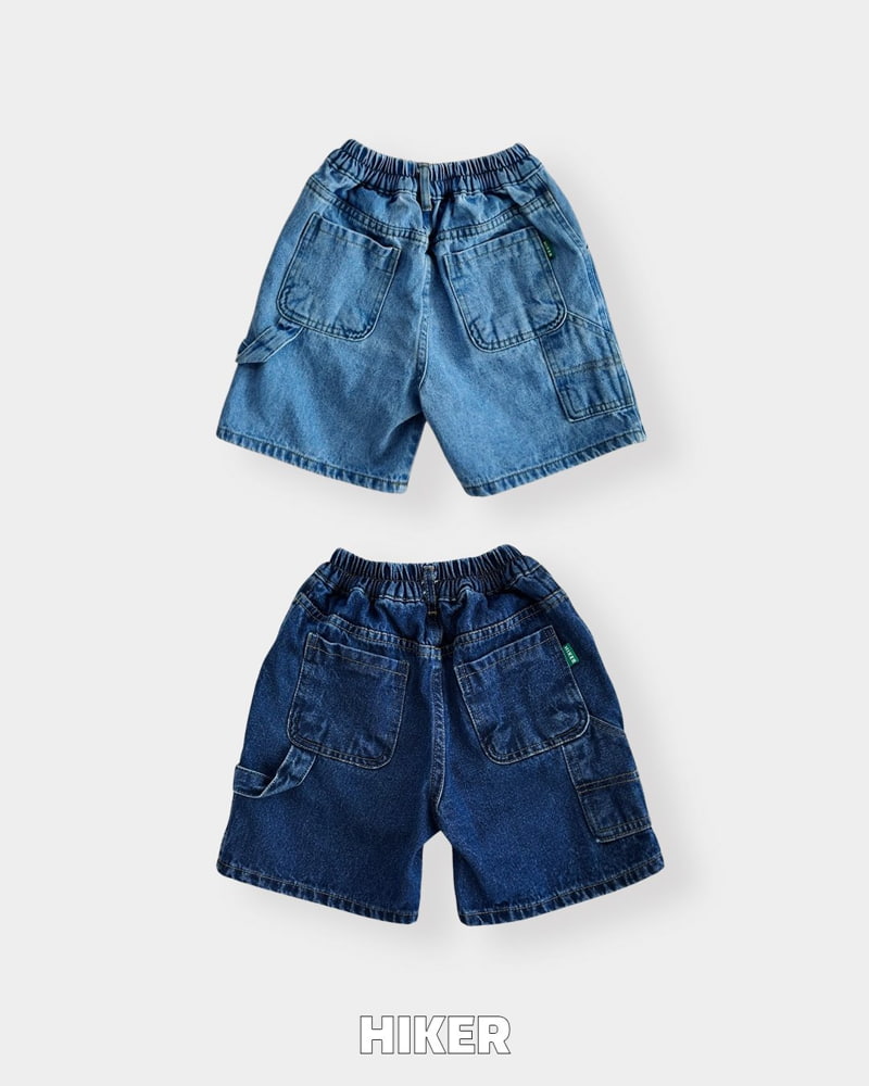 Hiker - Korean Children Fashion - #kidzfashiontrend - H Drop Denim Shorts - 3