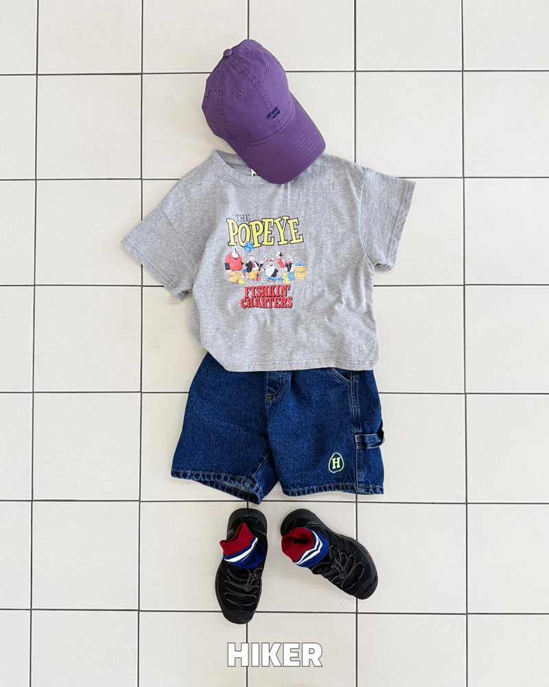 Hiker - Korean Children Fashion - #magicofchildhood - Popeye Short Sleeve Tee - 4
