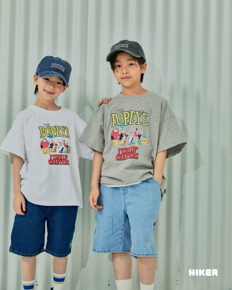 Hiker - Korean Children Fashion - #prettylittlegirls - Popeye Short Sleeve Tee - 5