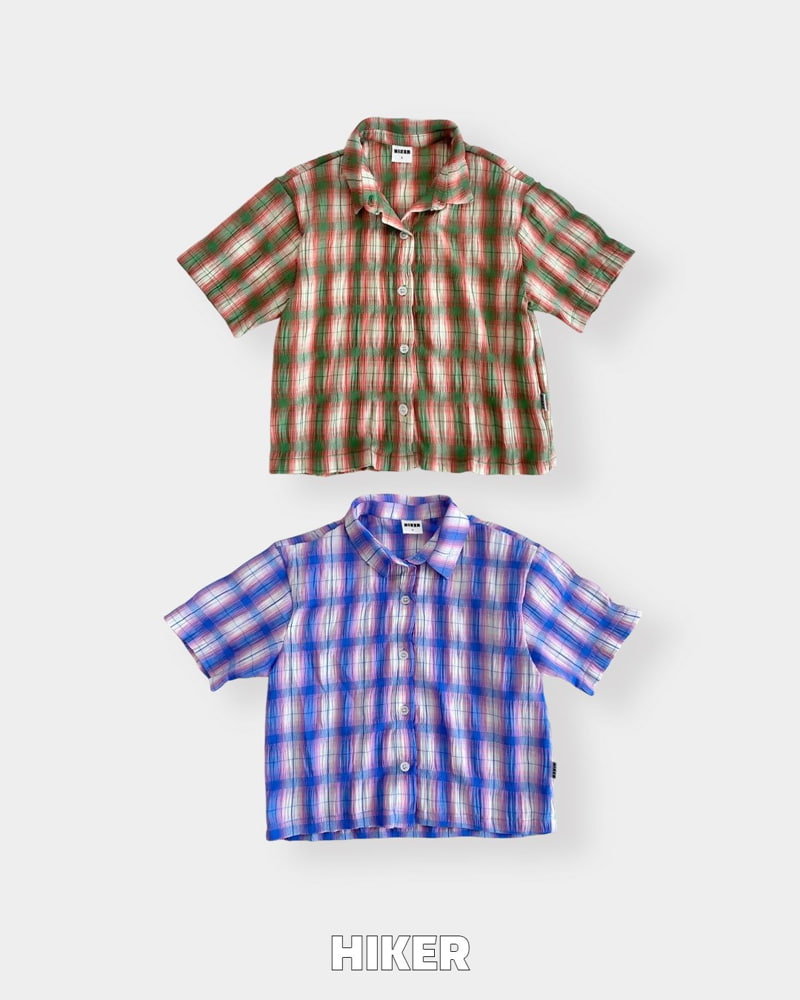 Hiker - Korean Children Fashion - #prettylittlegirls - Achacha Check Shirt