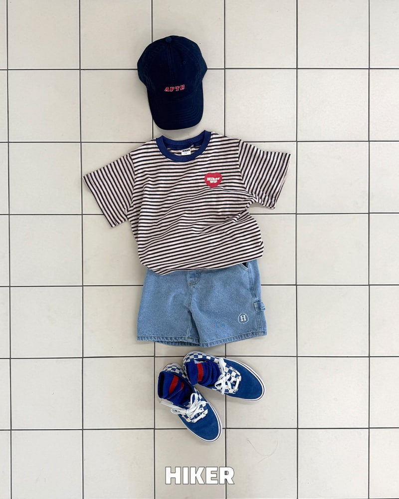 Hiker - Korean Children Fashion - #prettylittlegirls - Heart Whip Stripe Tee - 7