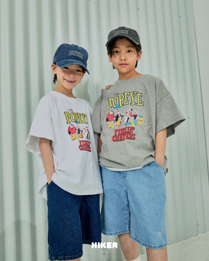 Hiker - Korean Children Fashion - #stylishchildhood - Popeye Short Sleeve Tee - 8