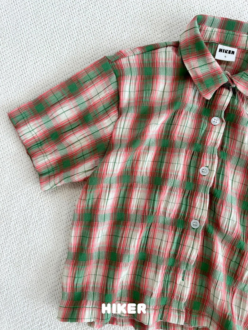 Hiker - Korean Children Fashion - #toddlerclothing - Achacha Check Shirt - 4
