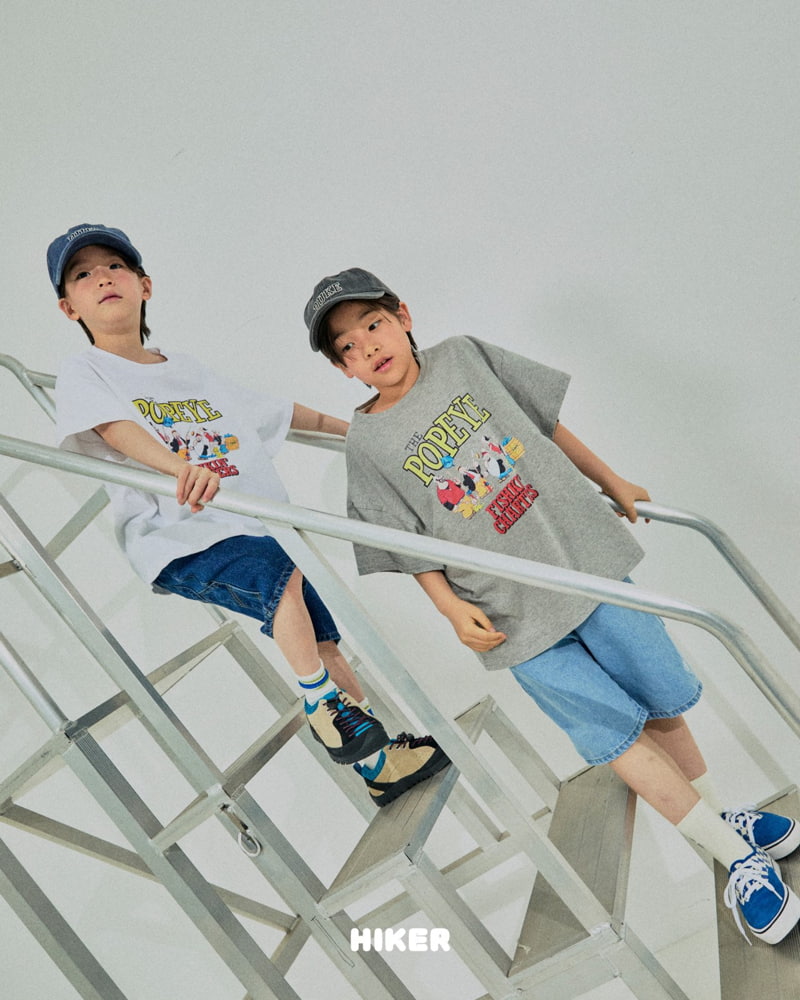 Hiker - Korean Children Fashion - #todddlerfashion - Popeye Short Sleeve Tee - 6