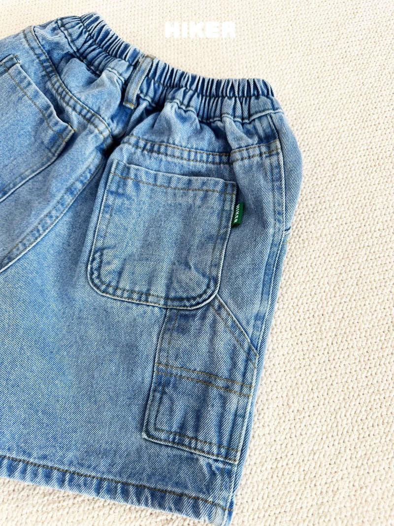 Hiker - Korean Children Fashion - #toddlerclothing - H Drop Denim Shorts - 10