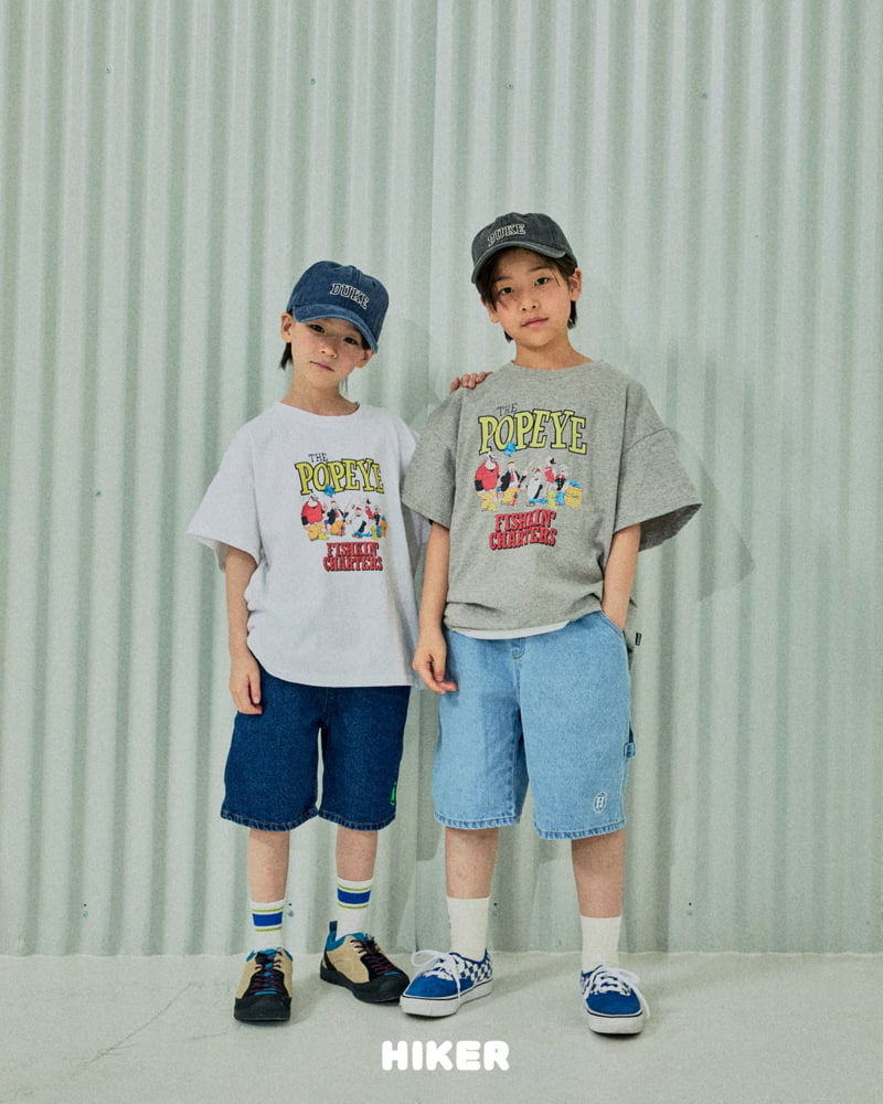 Hiker - Korean Children Fashion - #toddlerclothing - Popeye Short Sleeve Tee - 7